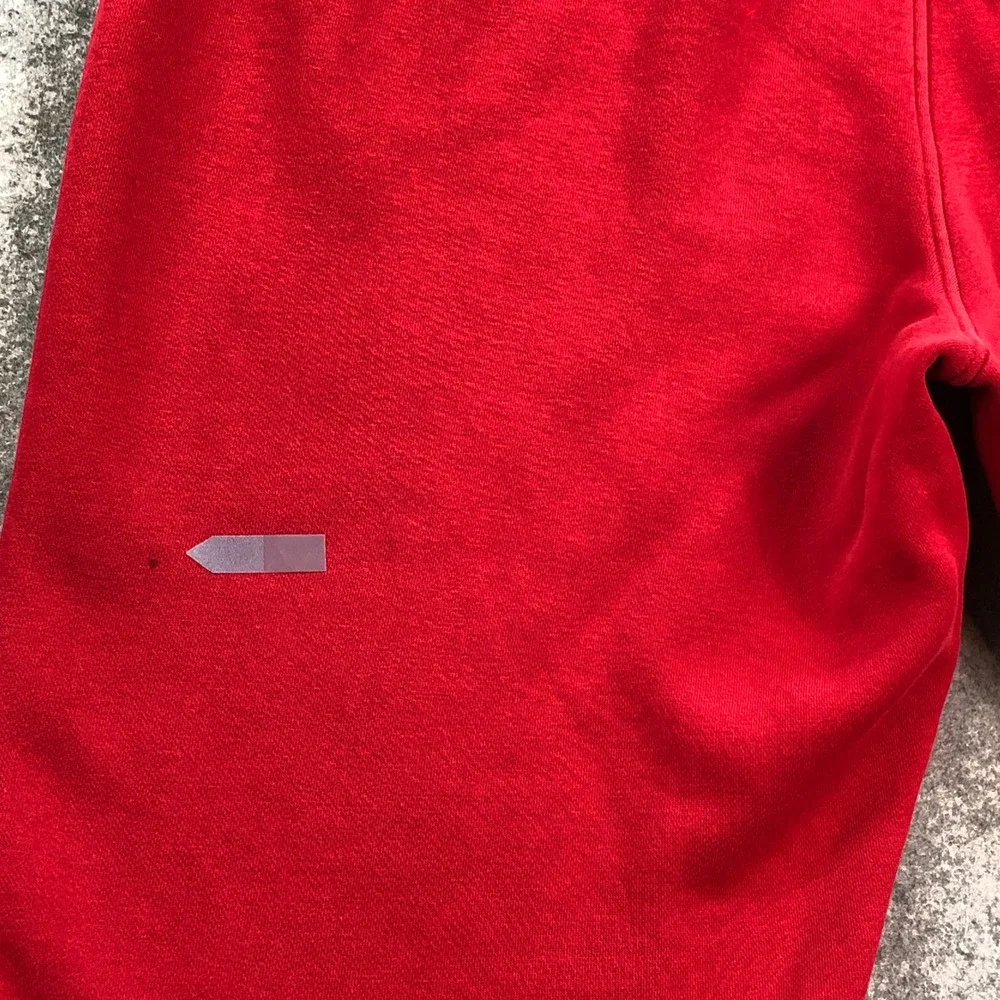 Jordan Mens Sweatpants L Tapered Red Athletic Fit Streetwear Jumpman Air Cotton